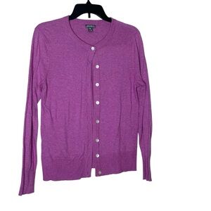 Eddie Bauer Women's light Purple Cardigan Sweater
